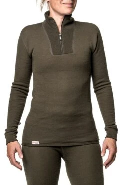 Woolpower Zip Turtleneck 200 -Camping Prix Réduits Magasin sous vetement laine merinos woolpower zip turleneck 200